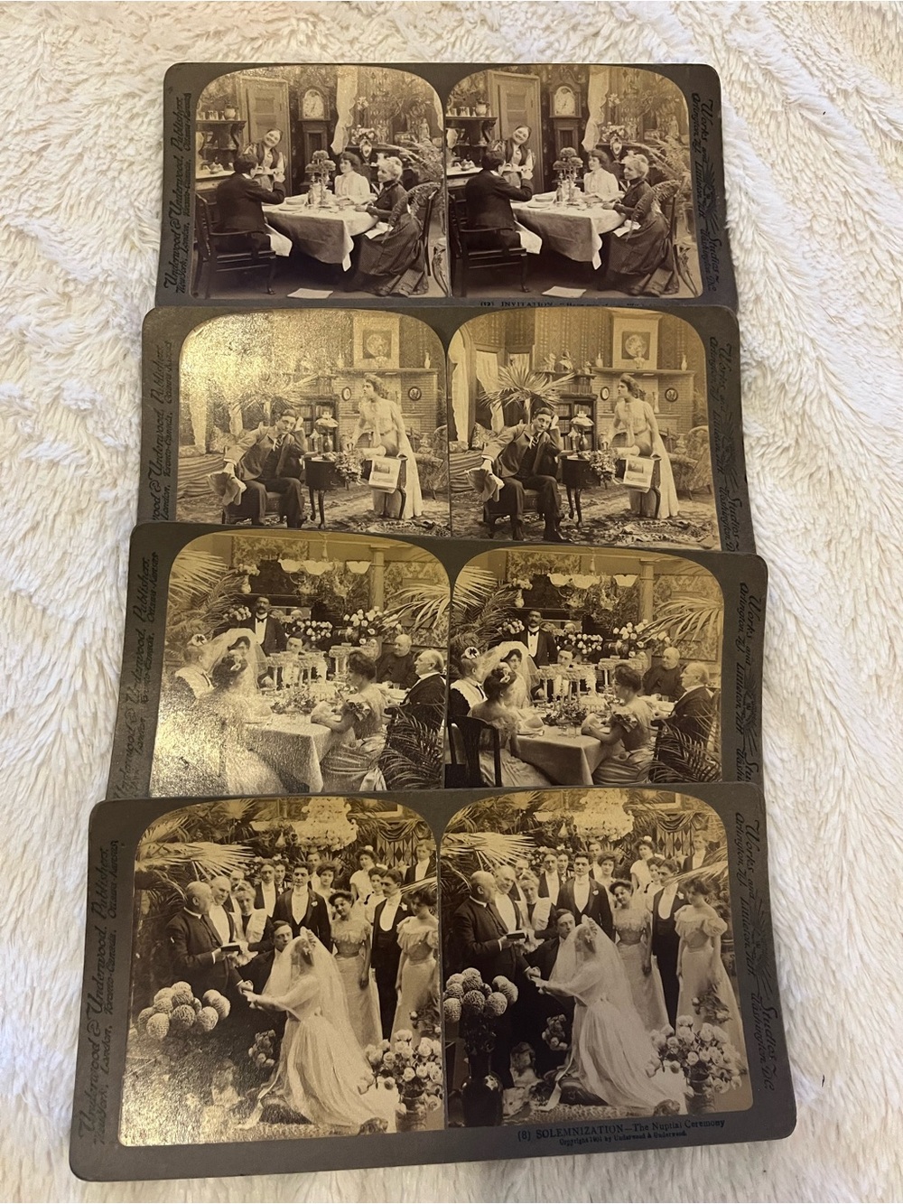 Antique Stereograph Cards (4)